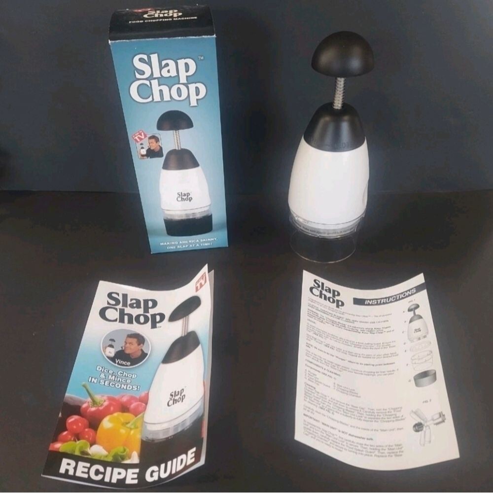 NIB Original Slap Chop Slicer Prep Chopper Stainless Steel Blade As Seen On TV